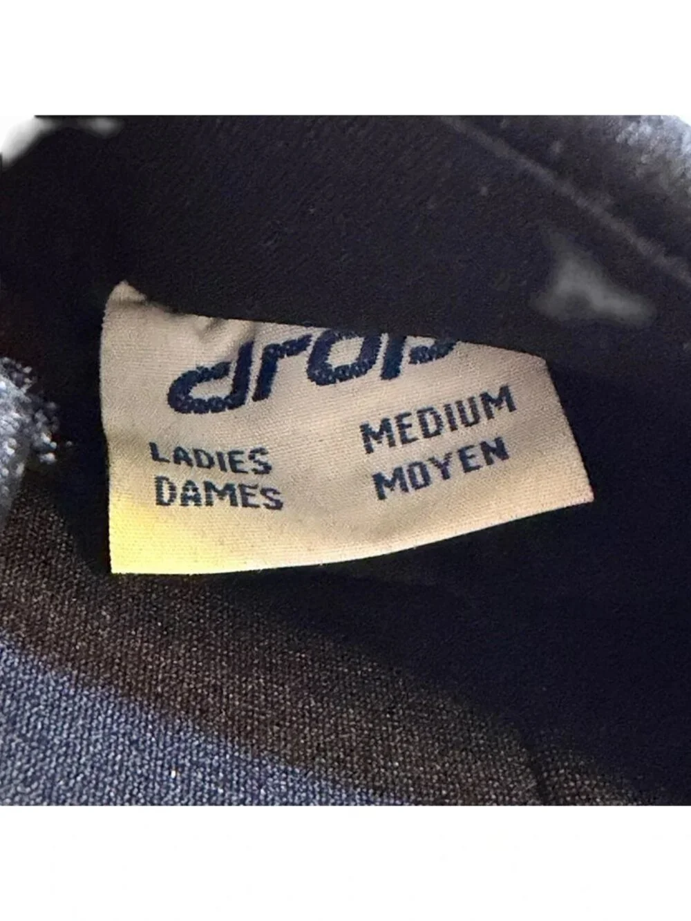 Drop Gloves Women's Medium Navy Gray Colorblock‎ Lined Adjustable Strap